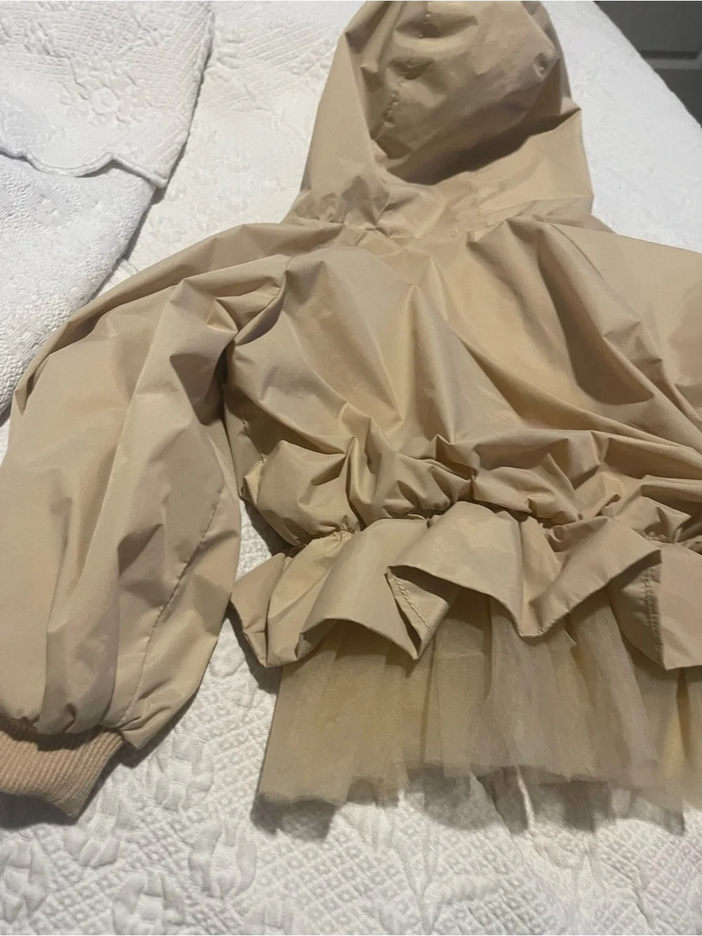 😐Accidental Purchase😐 Kids Raincoat with Tulle Ruffle